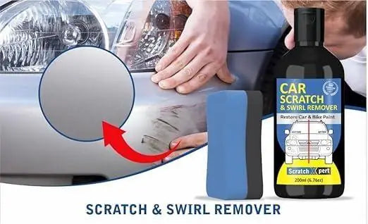 Car Body Scratch Remover And Repair Polishing Cream Kit With Sponge 200Ml(Pack Of 2)